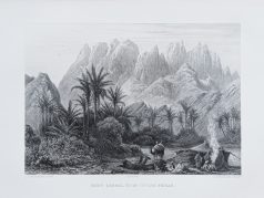 Gravure ancienne du Mont Serbal - Sinaï