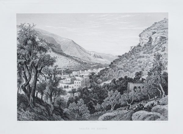 Gravure ancienne - Vallée de Sichem