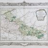 Carte géographique ancienne des Pays-Bas français