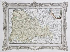 Carte géographique ancienne de Dauphiné