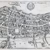Plan ancien de la ville de Reims en Champagne