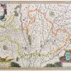 Carte géographique ancienne de la région de Blois