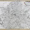 Carte géographique ancienne de l'Île de France