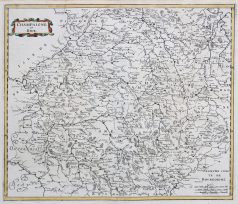 Carte géographique ancienne de la Champagne