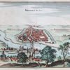 Gravure ancienne de la ville de Montereau sur Yonne