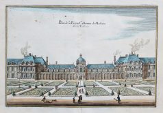 Gravure ancienne du Palais des Tuileries - Paris