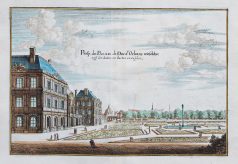Gravure ancienne du Palais et jardin du Luxembourg - Paris