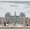 Gravure ancienne de l’Hôtel de Ville - Paris