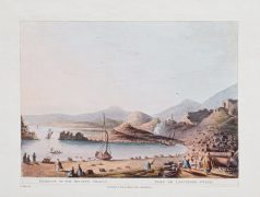 Aquatinte originale - Port de l’ancienne Gnide