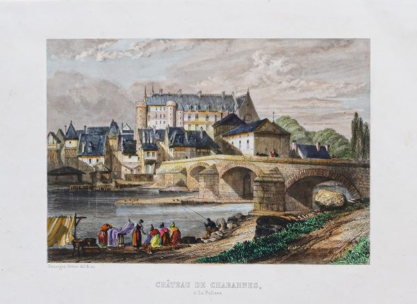 Gravure ancienne du Château de Chabannes