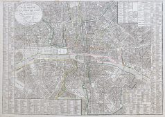 Plan ancien de la ville de Paris