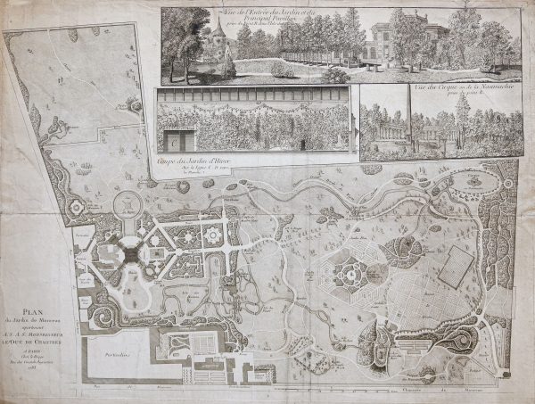 Plan ancien du Jardin de Monceau