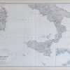 Carte géographique ancienne de l’Italie du Sud - Antique map