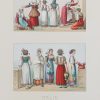 Lithographie ancienne - Costumes d’Italie