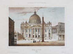 Lithographie ancienne de Rome