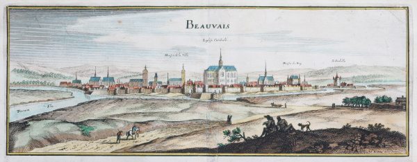 Gravure ancienne de Beauvais
