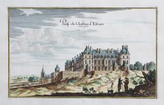 Gravure ancienne du Château d’Ecouen