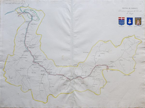 Carte géographique ancienne du Comté de Maurienne