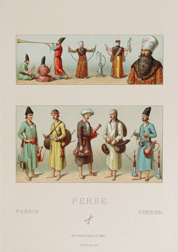 Gravure ancienne des peuples de Perse