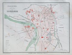 Plan ancien de la ville de Toulouse