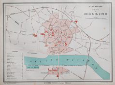 Plan ancien de la ville de Moulins