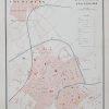 Plan ancien de la ville de Roubaix et Tourcoing