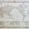 Carte marine ancienne de navigation