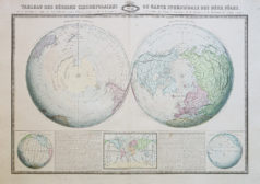 Carte ancienne des pôles