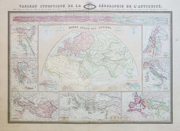 Carte de la géographie de l’Antiquité