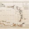 Carte géographique ancienne des Antilles