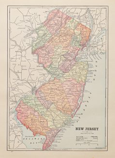 Plan ancien du New Jersey