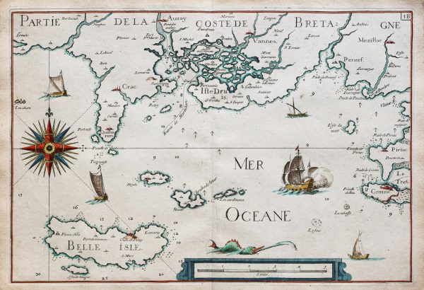 Carte Marine ancienne du Golfe du Morbihan