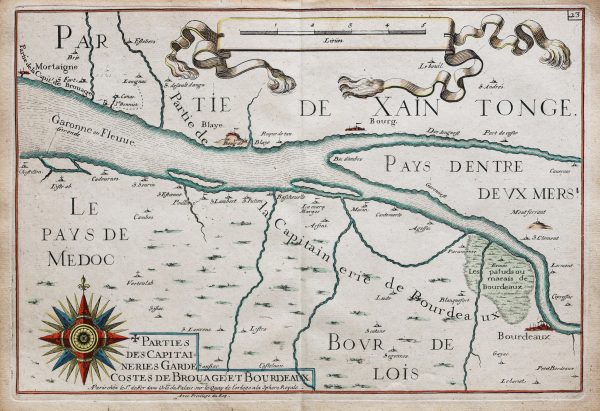 Carte Marine ancienne de l’embouchure de la Garonne