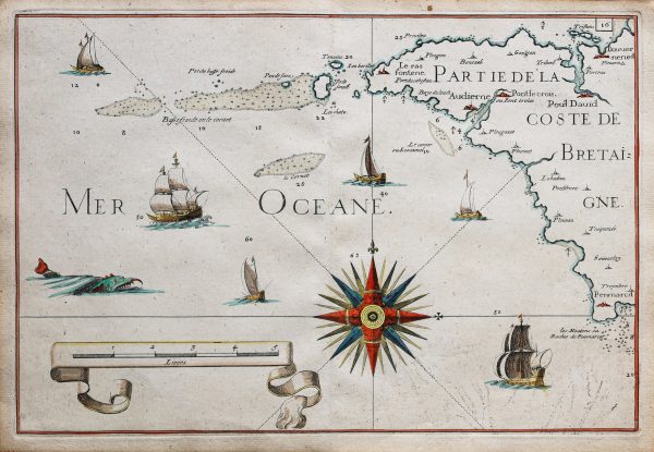 Carte Marine ancienne de la Baie d’Audierne