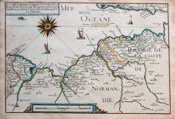 Carte Marine ancienne de Honfleur
