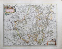 Carte géographique ancienne de la Champagne et Brie