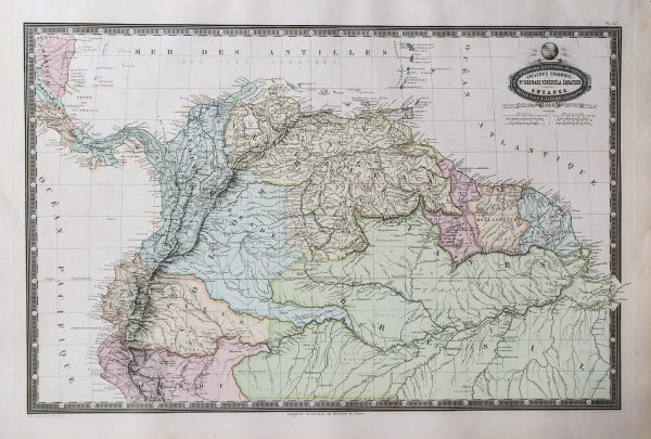 Carte géographique de la Nouvelle Grenade