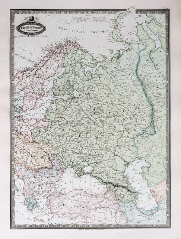 Carte géographique de la Transcaucasie