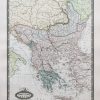 Carte géographique ancienne de la Turquie d’Europe