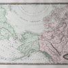 Carte géographique ancienne de l’Amérique russe
