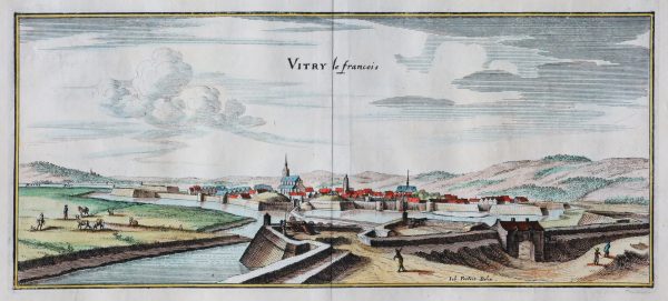 Gravure ancienne de Vitry-le-François