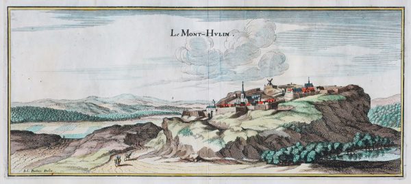 Gravure ancienne du Mont Hulin