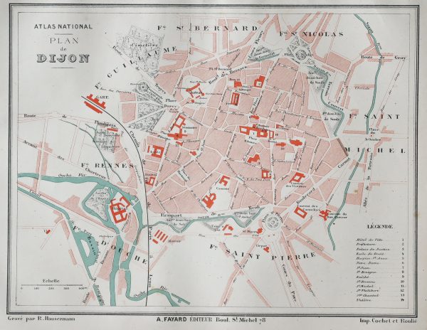 Plan ancien de la ville du Puy