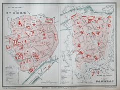 Plan ancien de la ville de Cambrai& St Omer