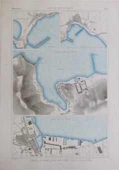 Carte marine ancienne de Bandol