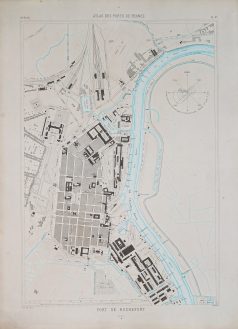 Carte marine ancienne du port de Rochefort