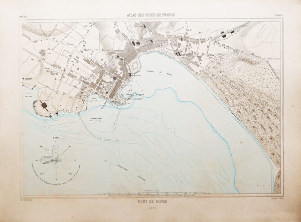 Carte marine ancienne du port de Royan