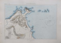 Carte marine ancienne du port de Djidjelli