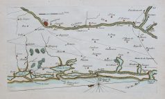 Carte marine ancienne du Cap breton