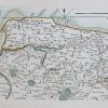 Carte marine ancienne des côtes de Normandie